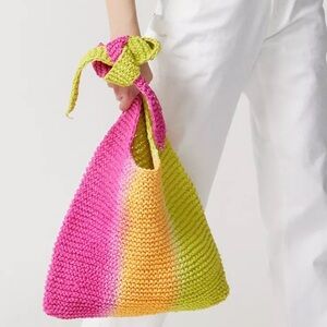 UO NWOT Monaco Tie-Dye Raffia Hobo Bag